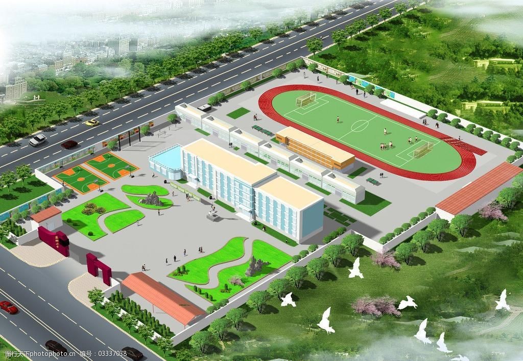 效果图鸟瞰图图片