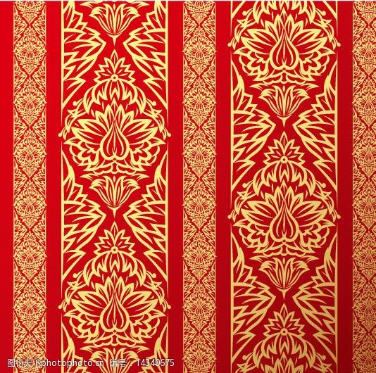 欧式壁纸墙纸花型图片