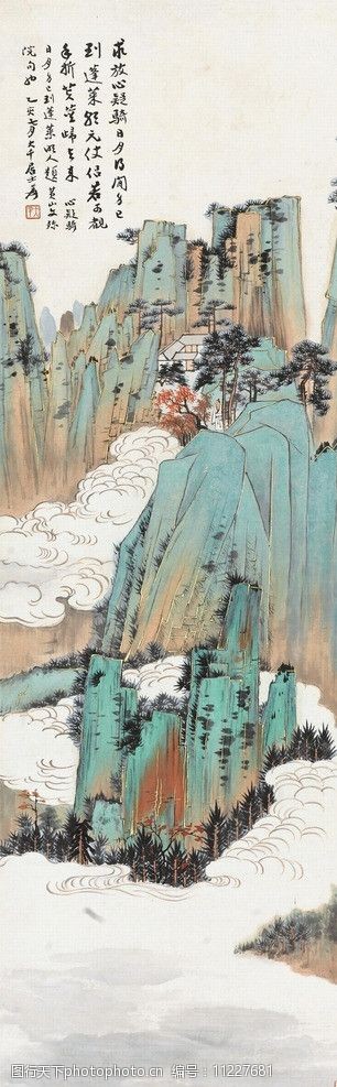 关键词:张大千 黄山文殊院 设计 文化艺术 国画 绘画书法 300dpi jpg