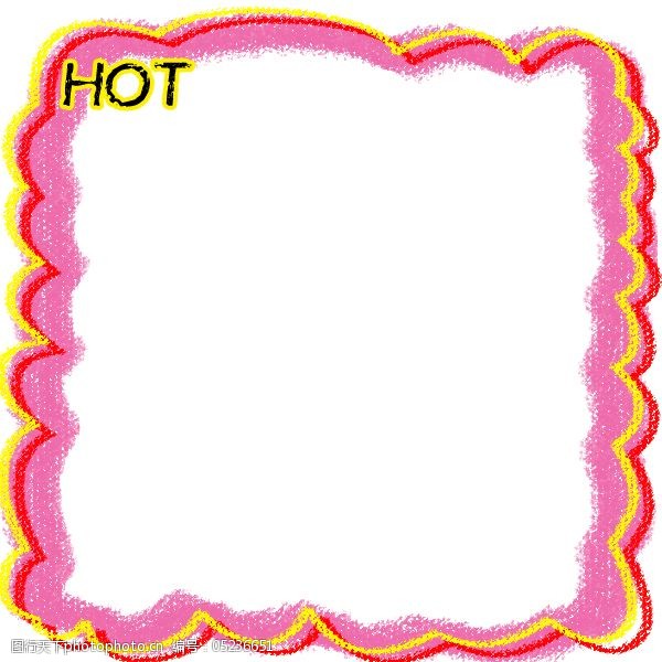 淘宝天猫促销主图hot波浪边