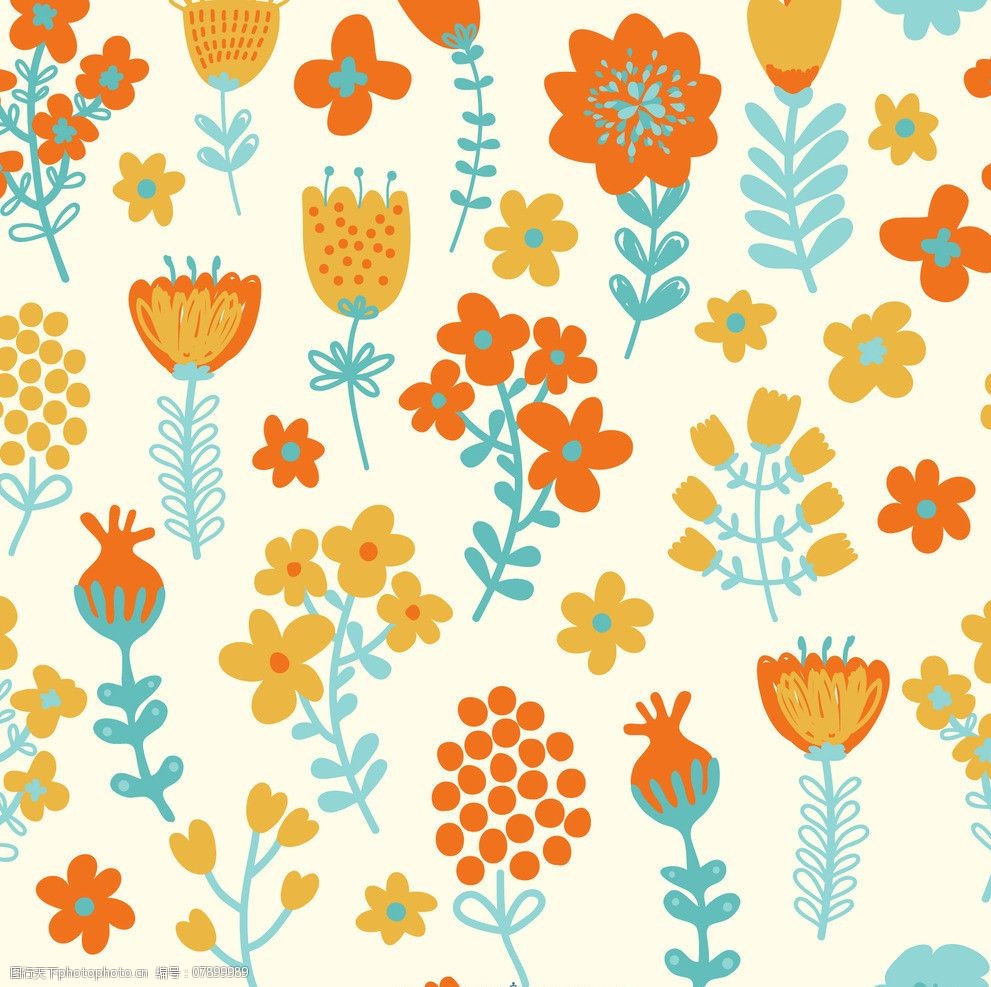 关键词:手绘花卉 花卉 花纹花卉 鲜花 卡通花卉 花草背景 花草 矢量