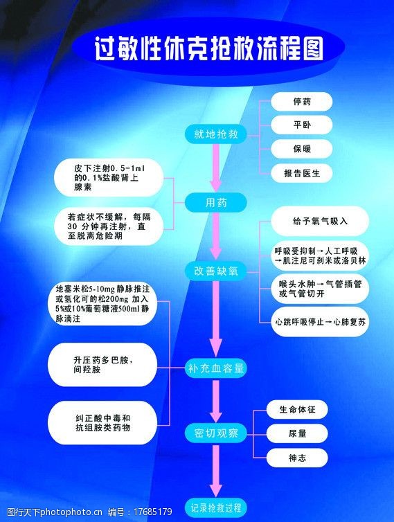 过敏性休克抢救流程图图片