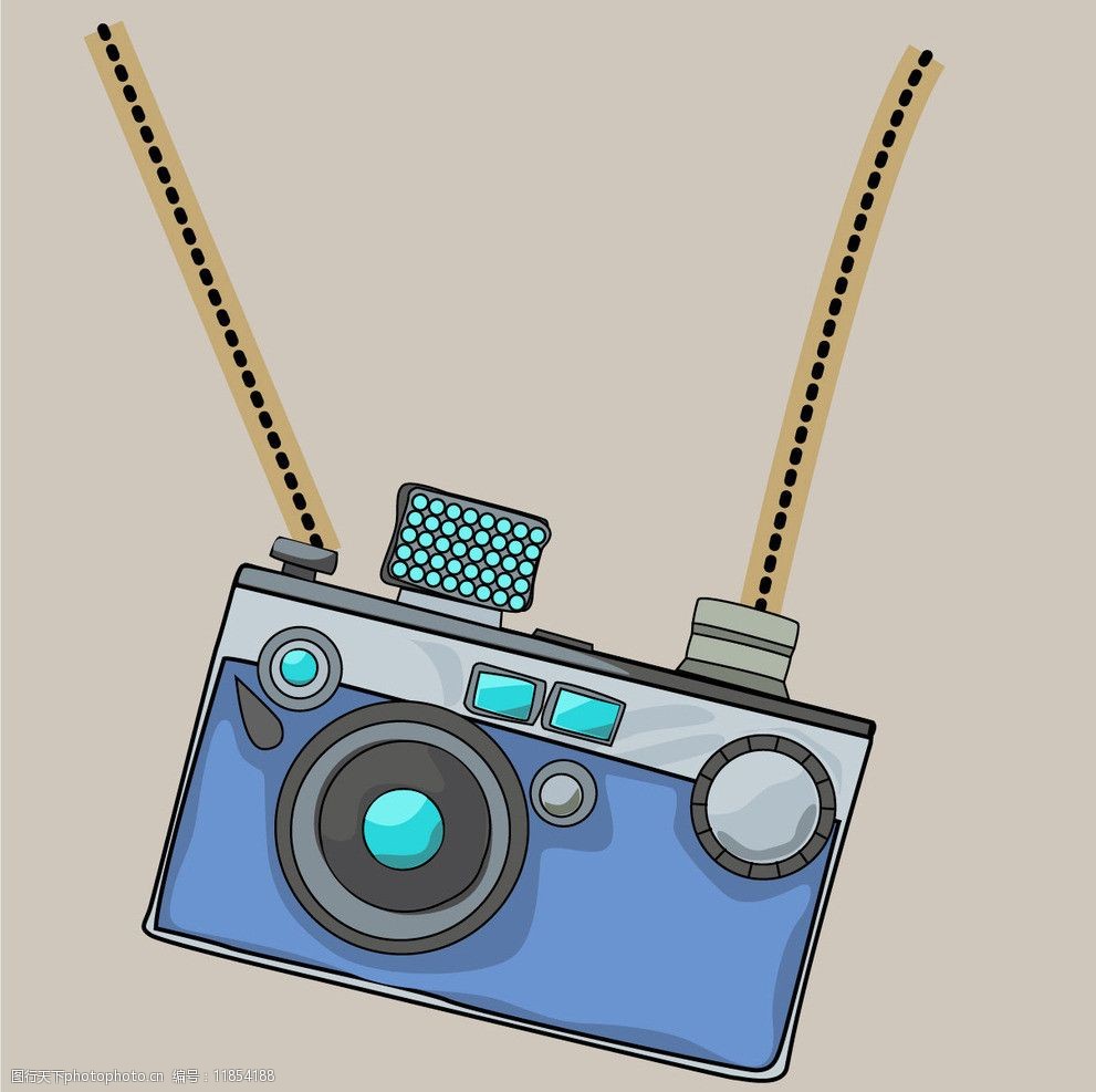 图案照相机项链图片