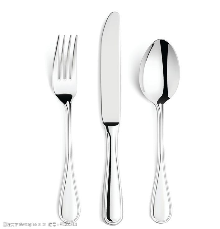 西餐餐具刀叉勺子图片