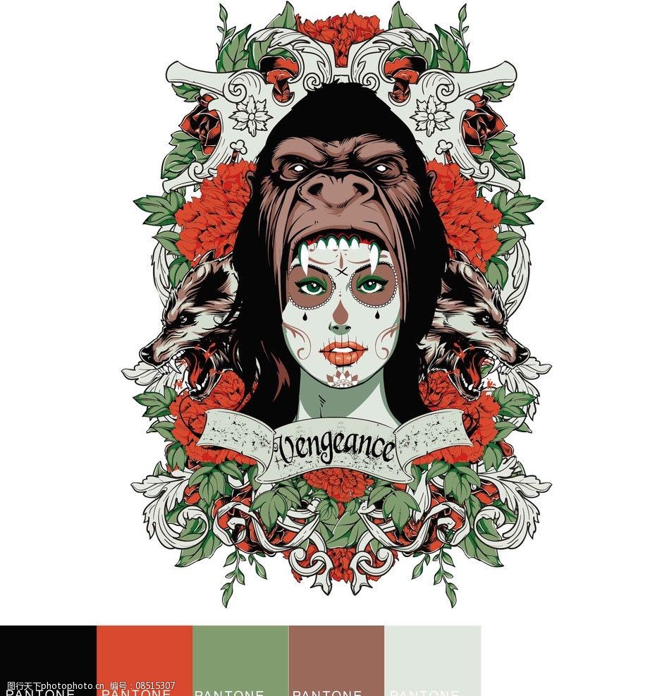 超现实夸张头像图片