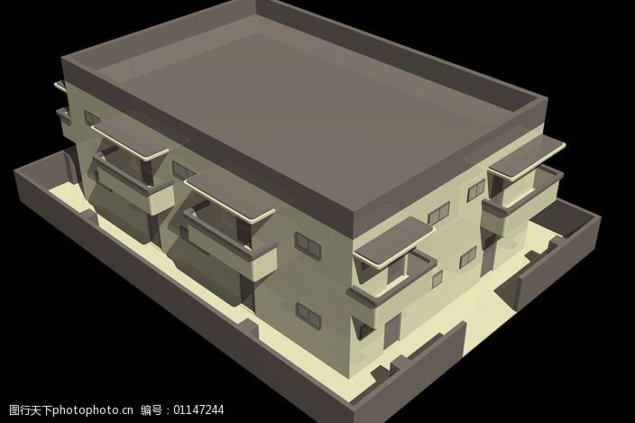 三维建筑由cadvba编码
