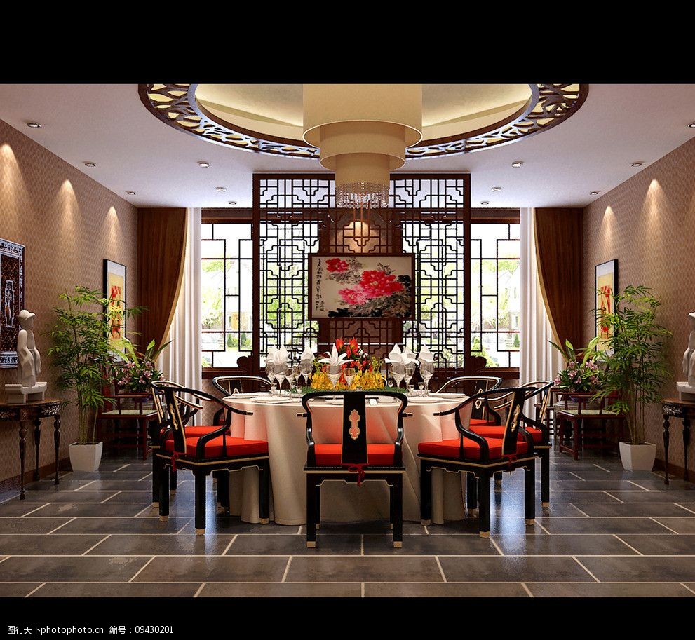 中式餐厅图片