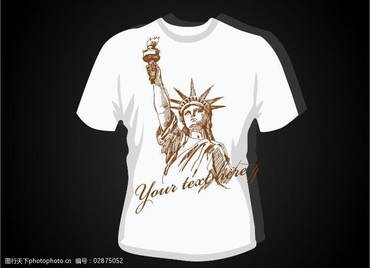 t恤印花 潮流元素 创意设计 服装设计 t恤图案矢量素材 t恤图案模板
