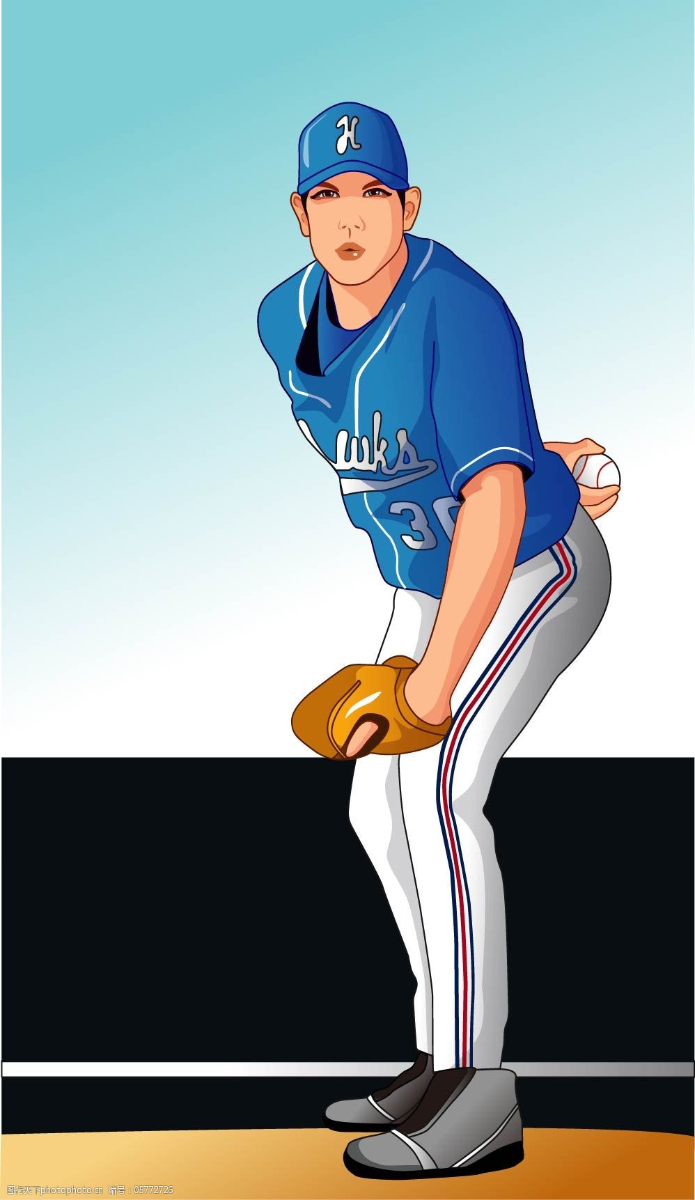 关键词:打棒球的球员免费下载 棒球 体育运动 运动员 矢量图 矢量人物