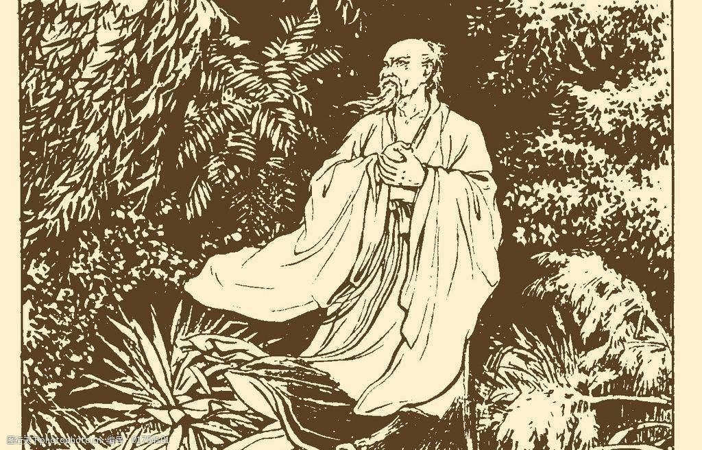 古代故事画库屈原图片