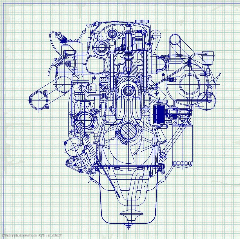 機械工程圖矢量素材圖片圖片-圖行天下圖庫