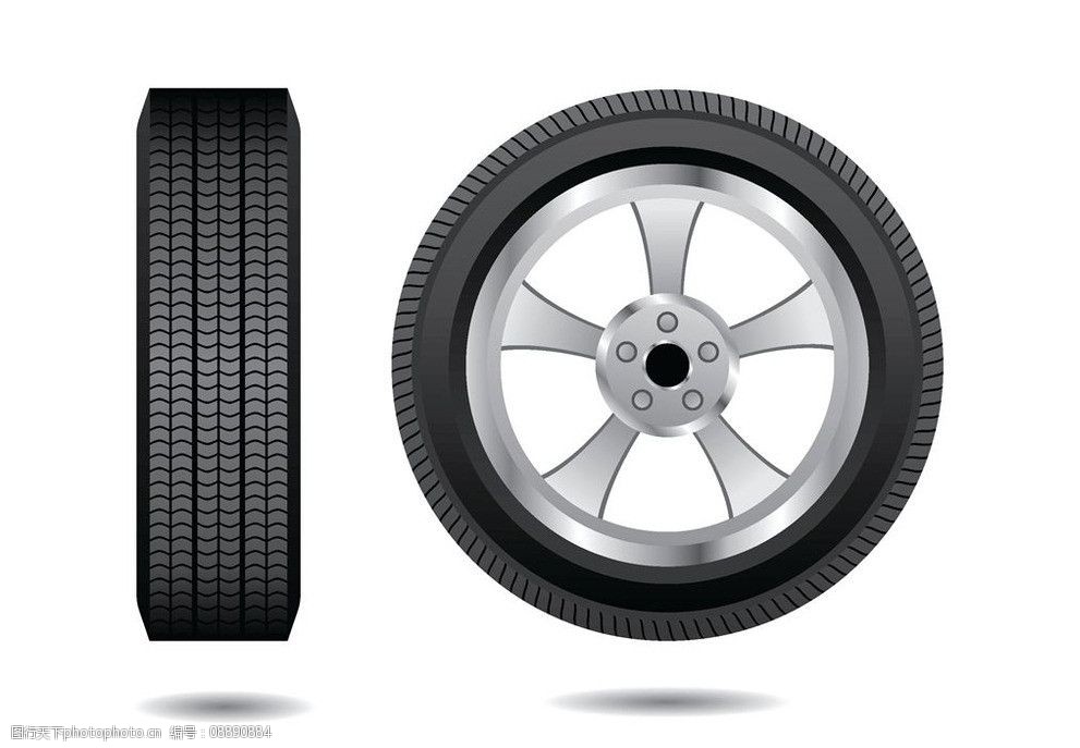 轮胎车轮图片