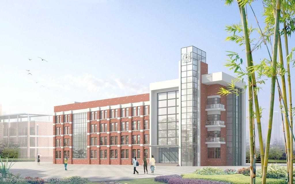 教学楼鸟瞰图图片