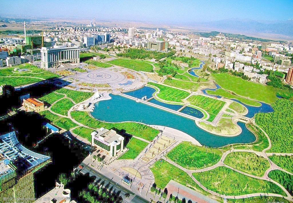 乌鲁木齐市政府鸟瞰图图片