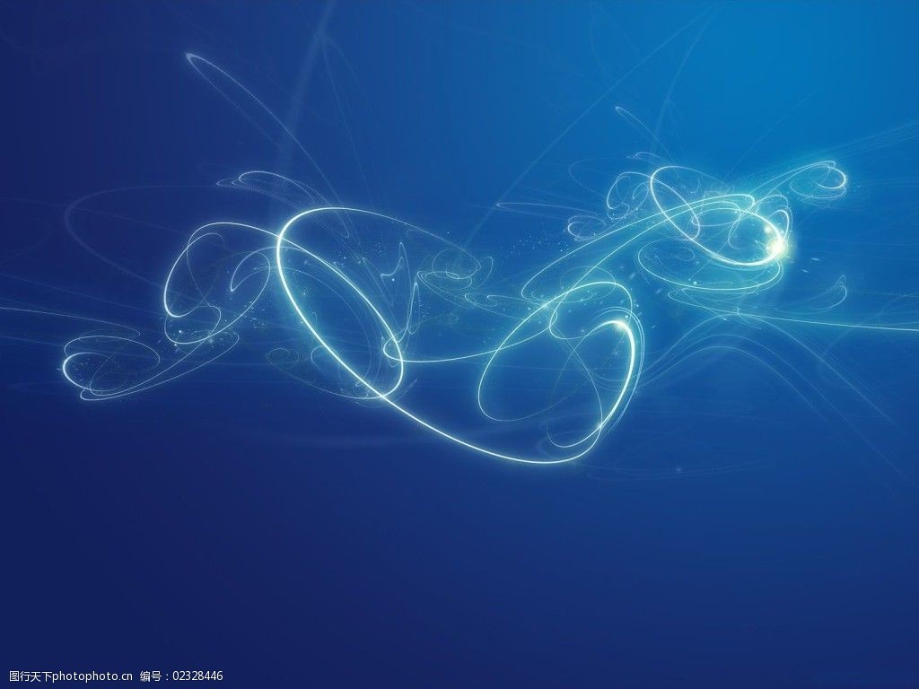 蓝色线条光影高清图片