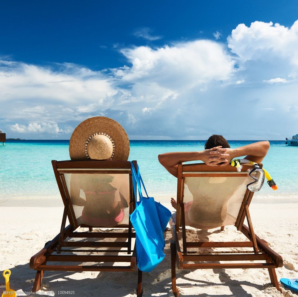 海边休闲旅游图片