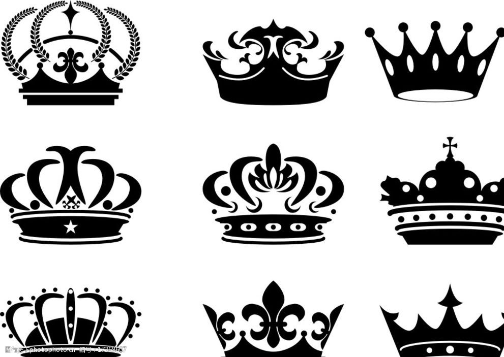 皇冠符号图案大全复制图片