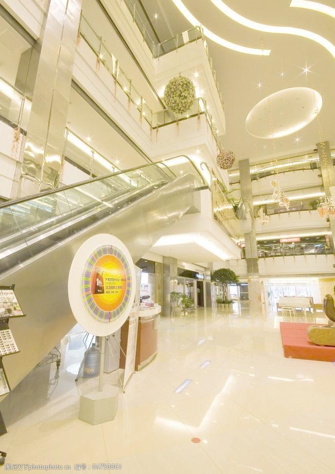月星上海商场大厅电梯豪华气派建筑图片建筑摄影摄影图片室内设计摄影