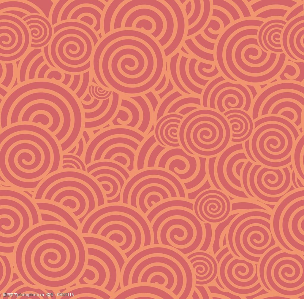 中国红矢量无缝背景免费下载 中国红矢量无缝背景 矢量图 花纹花边