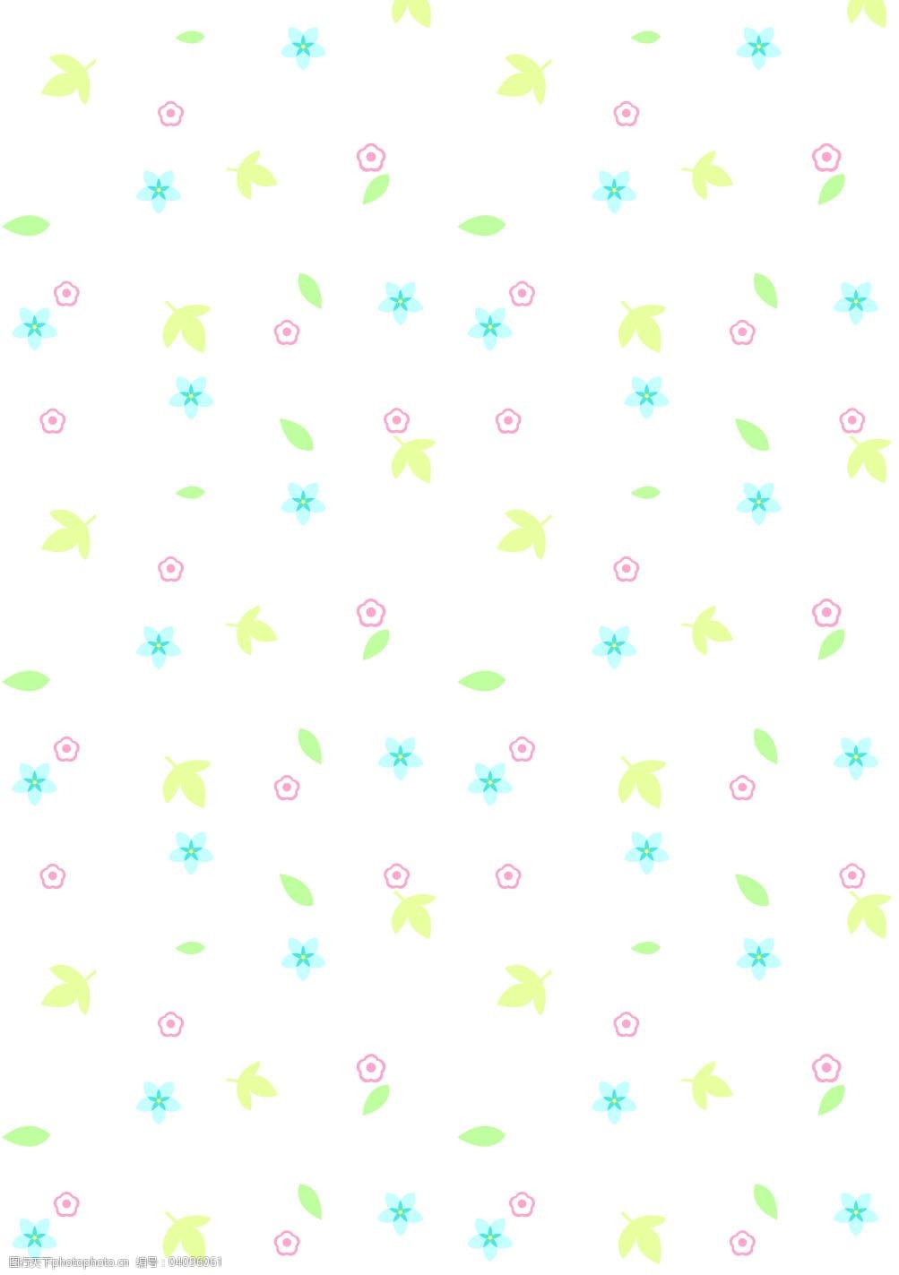 清雅小花型展板背景免费下载