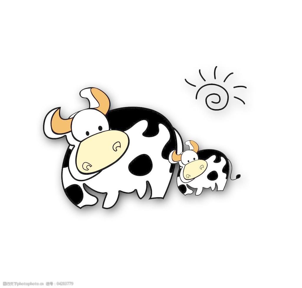 卡通牛psd素材02