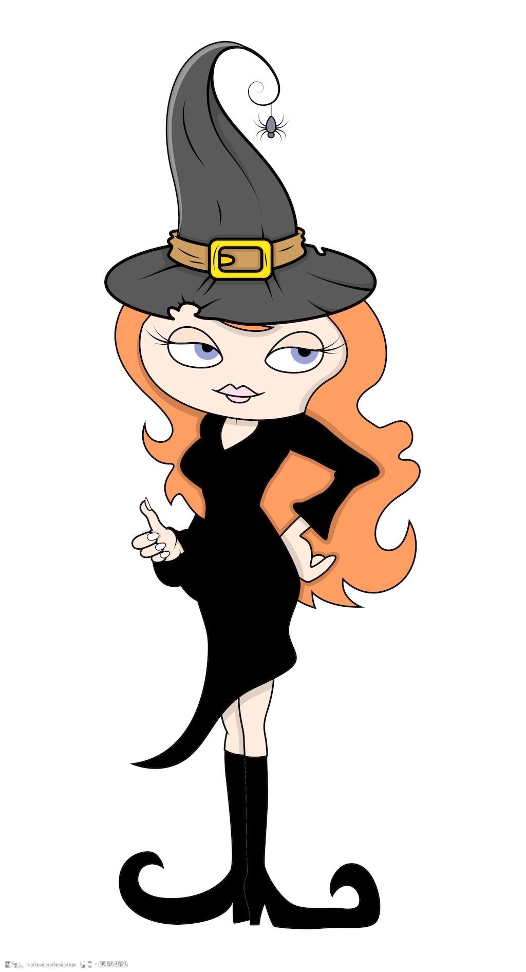 性感魔女插画矢量
