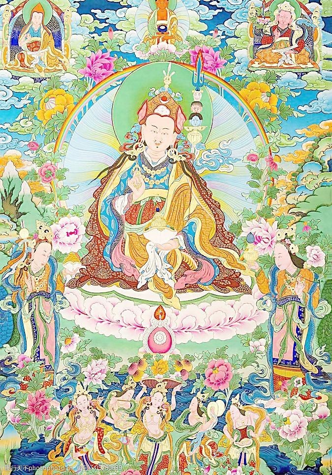 莲花生大士图片