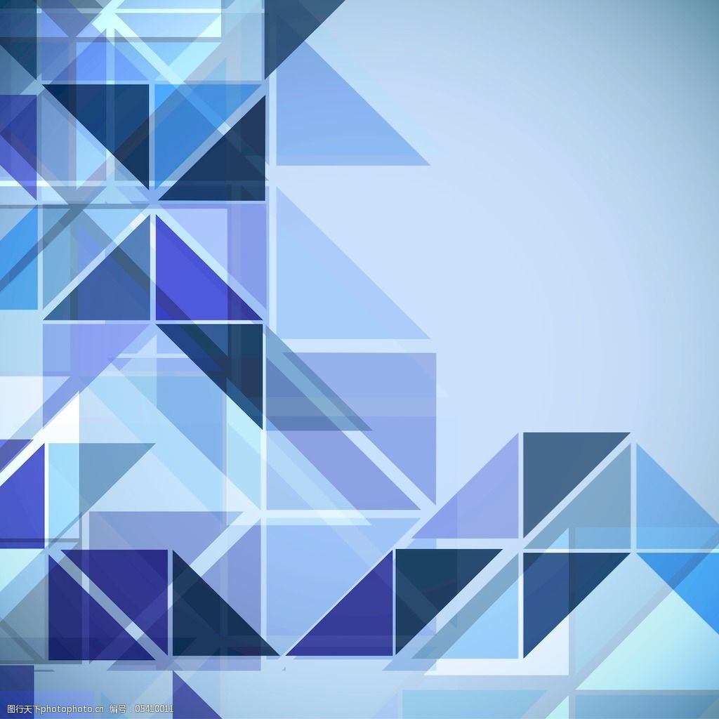 3d的立方体蓝色背景上的抽象构成