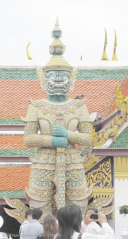 泰国皇宫玉佛寺内神像图片