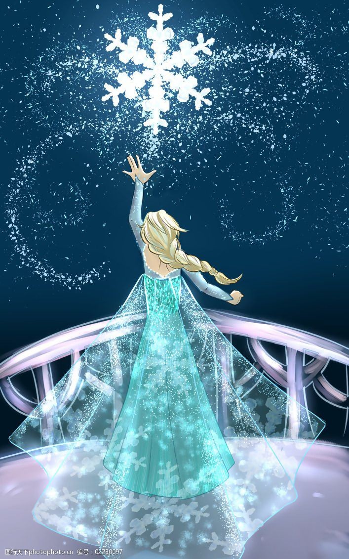 位图插画热门动画冰雪奇缘免费素材