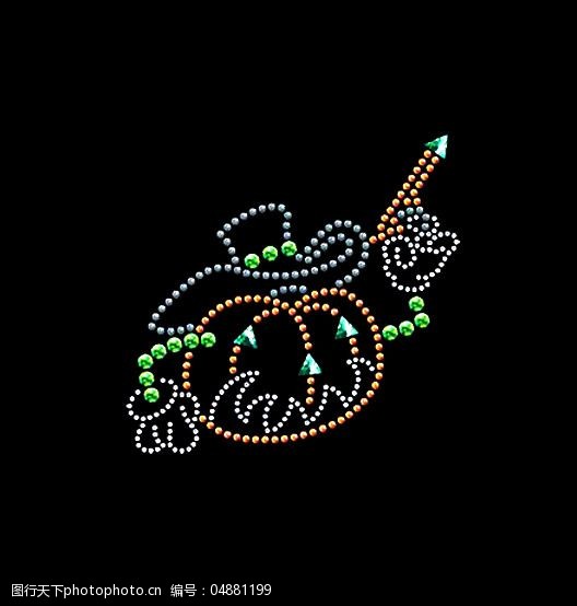 烫钻人物怪物万圣节免费素材