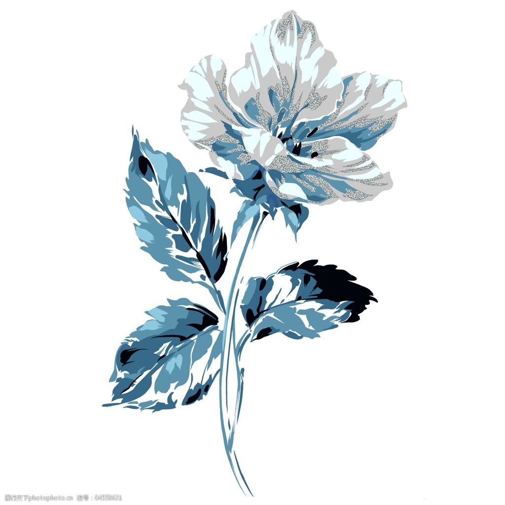 位图psd写意花卉高清免费素材