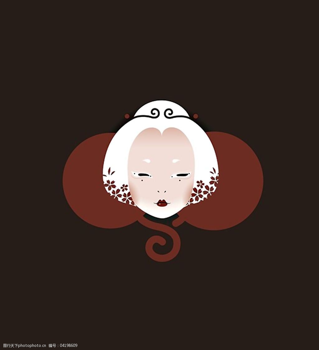 几何 免费下载 女孩 人物 位图 圆形 面料图库 服装设计 图案花型