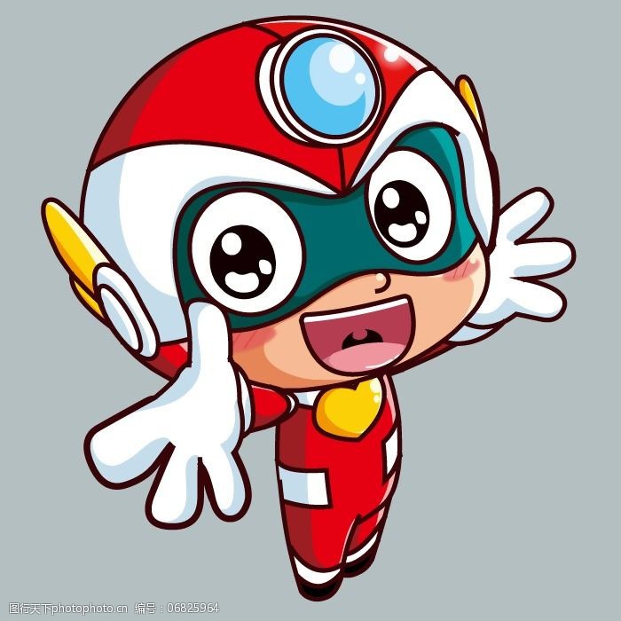 印花矢量图t恤图案卡通动漫热门动画机器人免费素材