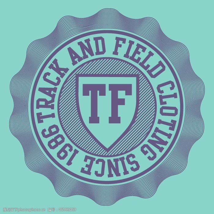 印花矢量图t恤图案图文结合徽章标记文字免费素材