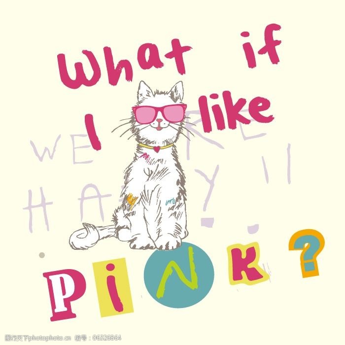 可爱卡通 免费下载 印花矢量图 图文结合 面料图库 服装设计 图案花型