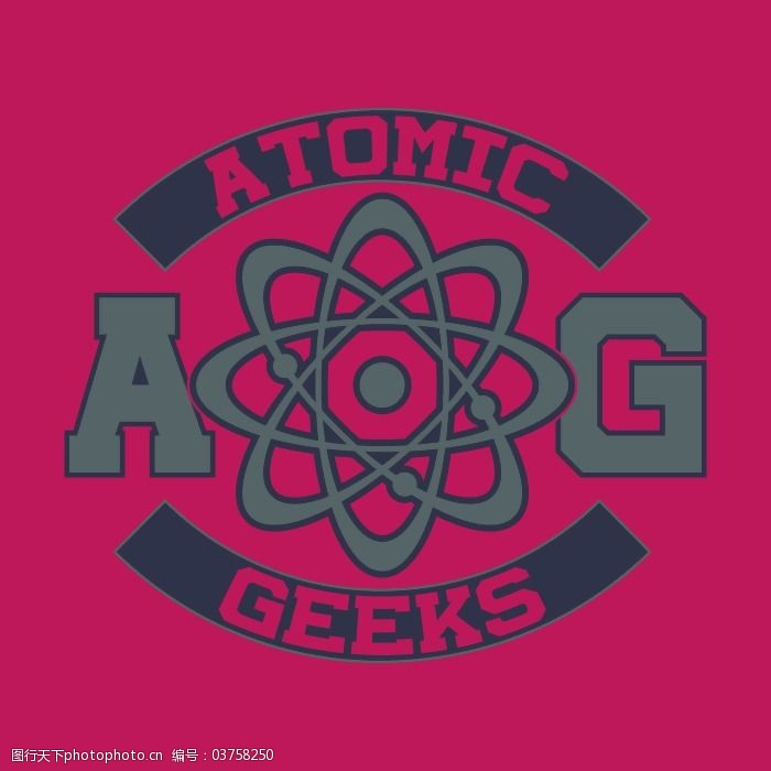 印花矢量图t恤图案图文结合卫星文字免费素材