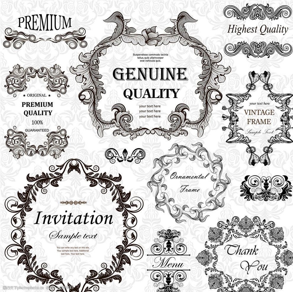 欧式花纹图标图片图片-图行天下图库