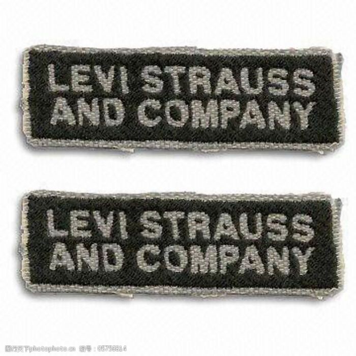 水洗标织唛文字英文免费素材