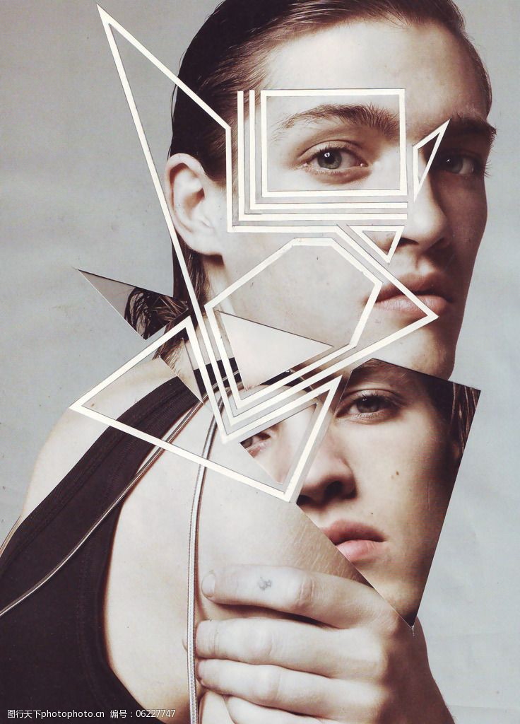 位图插画拼贴人物男人免费素材