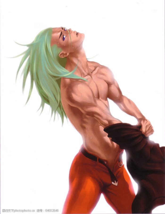 位图街头霸王男人色彩绿色免费素材