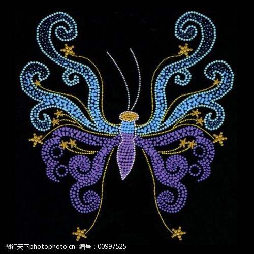 钉珠免费下载 服装图案 蝴蝶 免费下载 钉珠 面料图库 服装设计 图案
