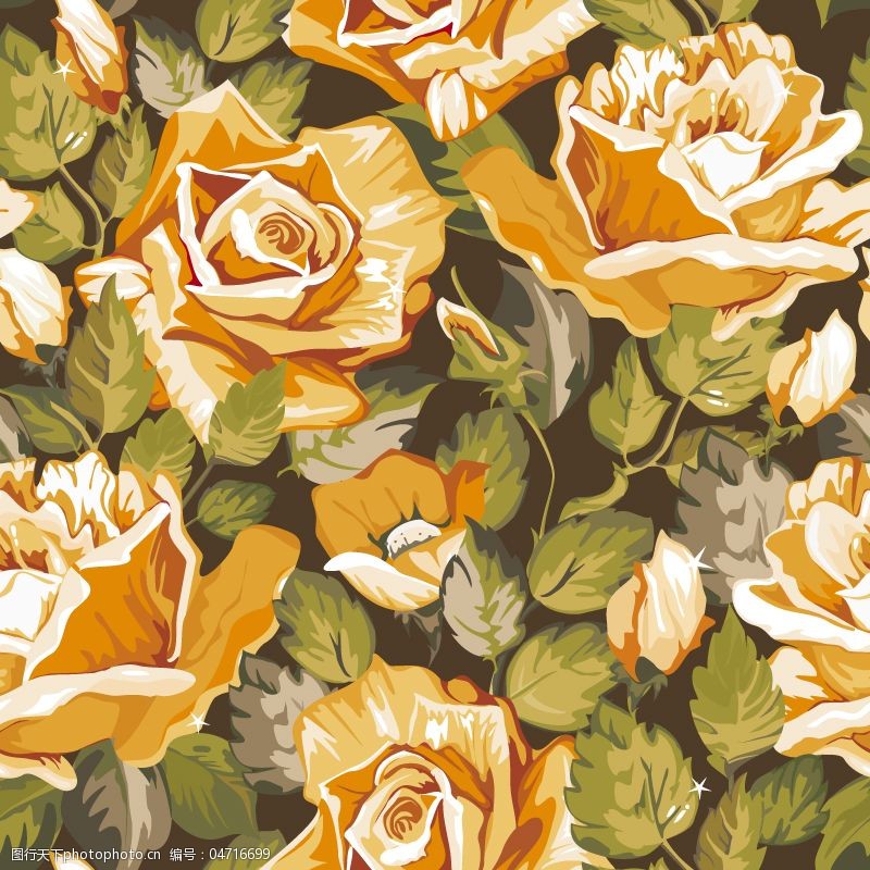 关键词:黄色油彩玫瑰矢量素材免费下载 创意 复古 玫瑰 矢量图 油画