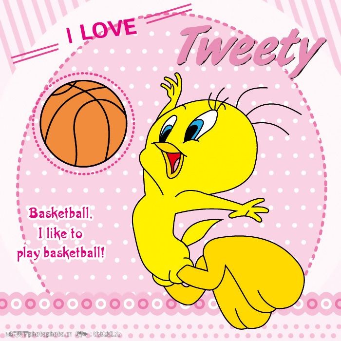 印花矢量图可爱卡通卡通形象华纳经典卡通动物免费素材