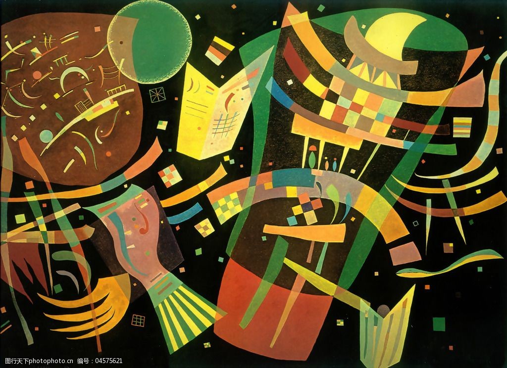 位图图案概括色彩黄色绿色免费素材