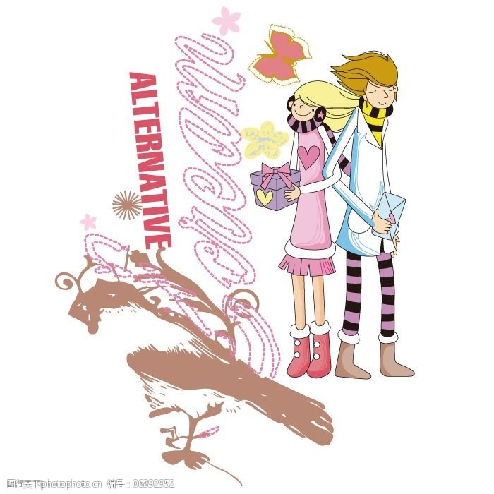 服装图案 免费下载 女童 情侣 人物 印花矢量图 面料图库 服装设计