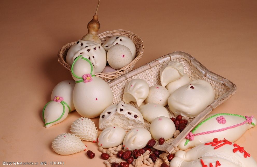 面食馒头高清摄影图片