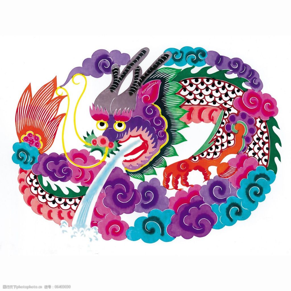 位图动物龙色彩五颜六色免费素材