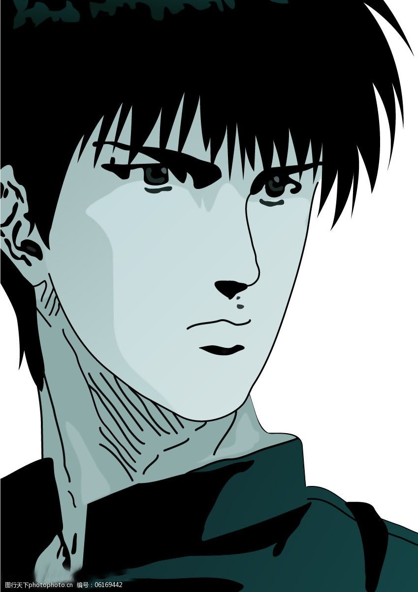 位图人物男人卡通人物流川枫免费素材