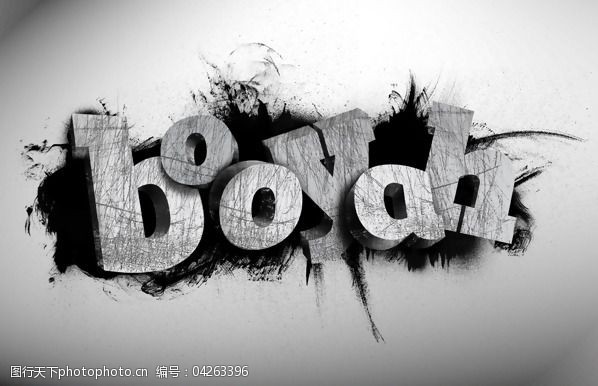 位图英文黑色白色灰色免费素材